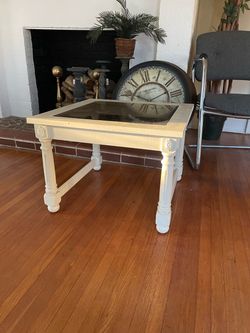 Small glass top table