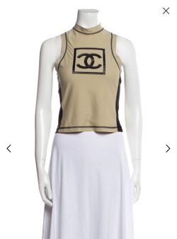 Chanel Sleeveless Lycra Stretchy Top Size 36 S/M