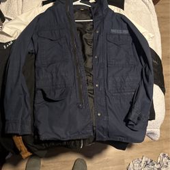 Diesel Bomber Dark Blue With Hidden Hoodie