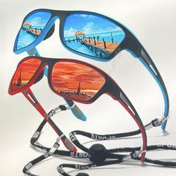 Men’s Sunglasses (Set of 2) - Blue & Red