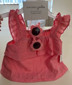Sincerely Jules top or dress with sunglasses size 2T