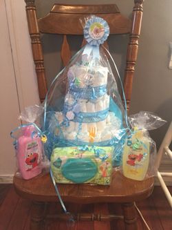 Diaper cake, can make either boy or girl
