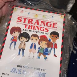 Stranger Things Leftover Party Supplies Misc.