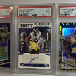 Cooper Kupp , Jared verse , Byron Young PSA 9 