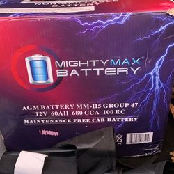 New Never Opened Car Battery