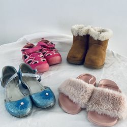 4 Pair Toddler Shoes - Size 8