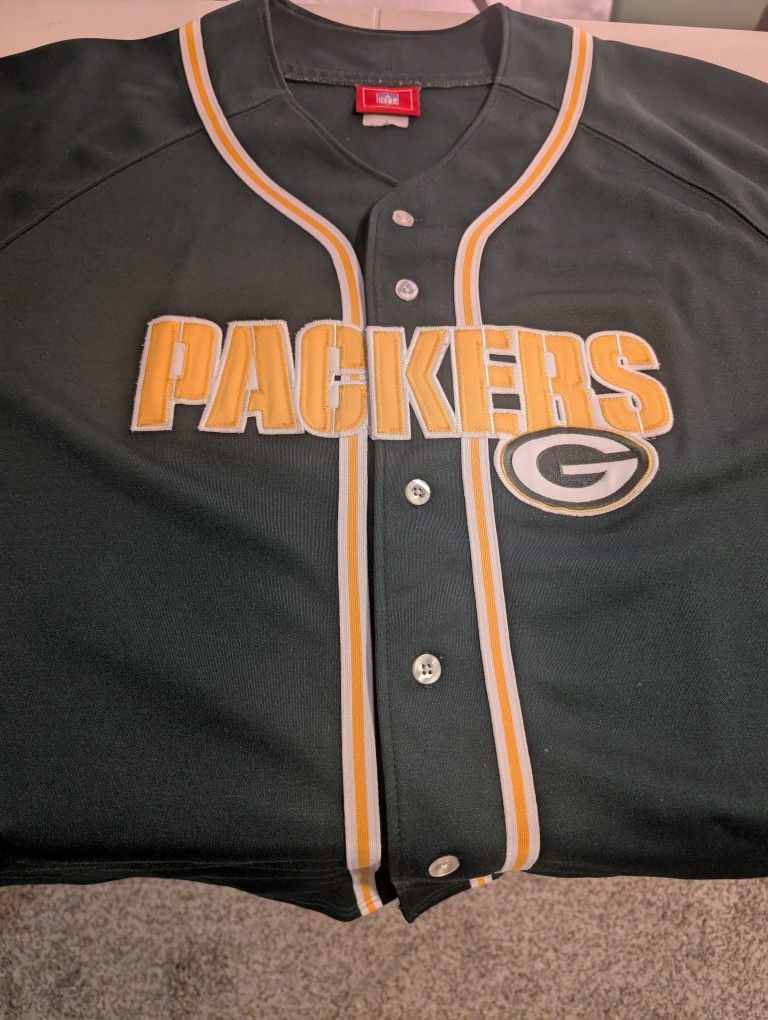 Green Bay Packers Baseball Jersey Vintage Excellent Condition