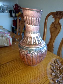 Antique Cooper jug hand made early 1900's