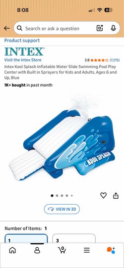 Intex Kool Splash Inflatable Water Slide