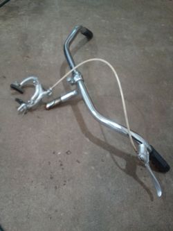 Vintage handlebars gooseneck and brakes