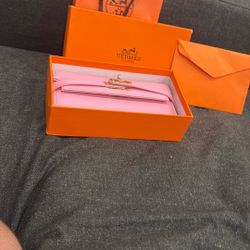 Hermes Pink Wallet