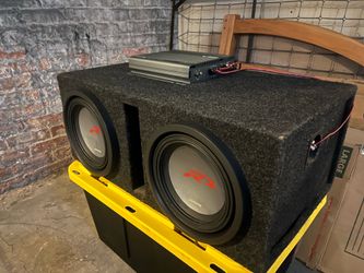Alpine V12 MRV-T500 Amp + Dual 10” Type R Subs in Box