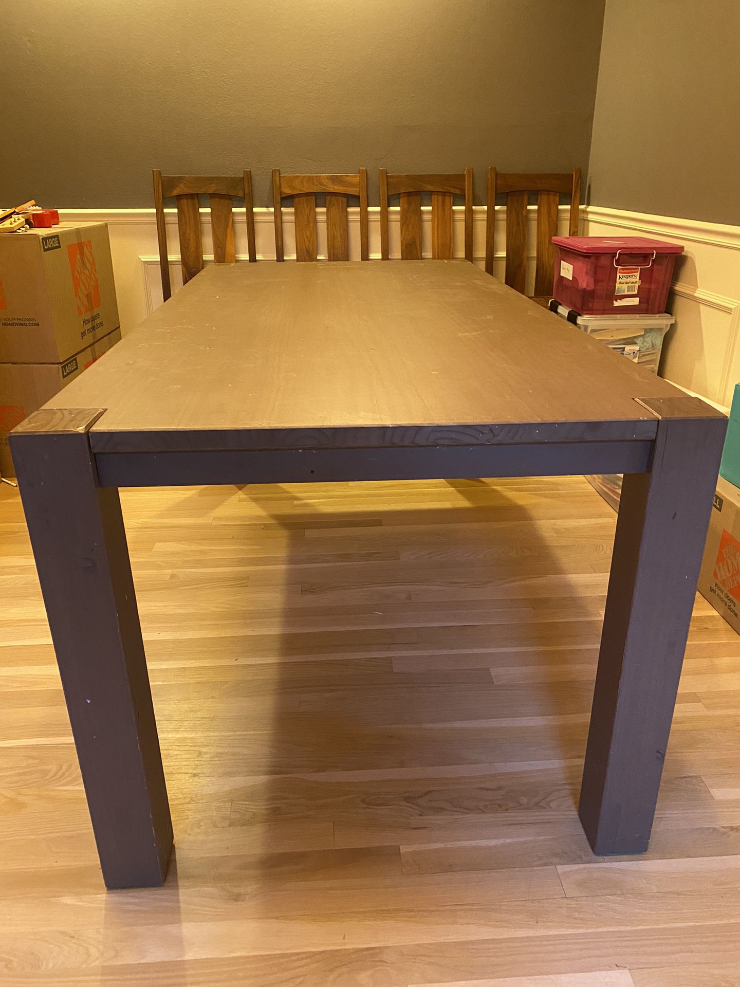 Free Brown Table 34x71 Inches