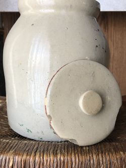 Old Cookie Jar With Lid
