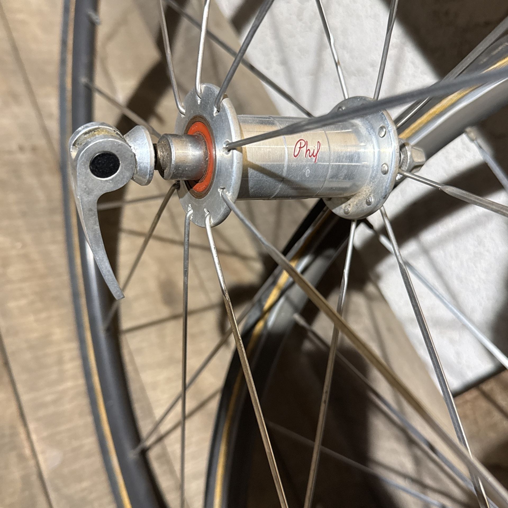 PHIL WOOD DURA ACE 650c TRIATHLON WHEELSET Sew Up