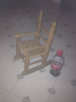 Doll wicker rocker