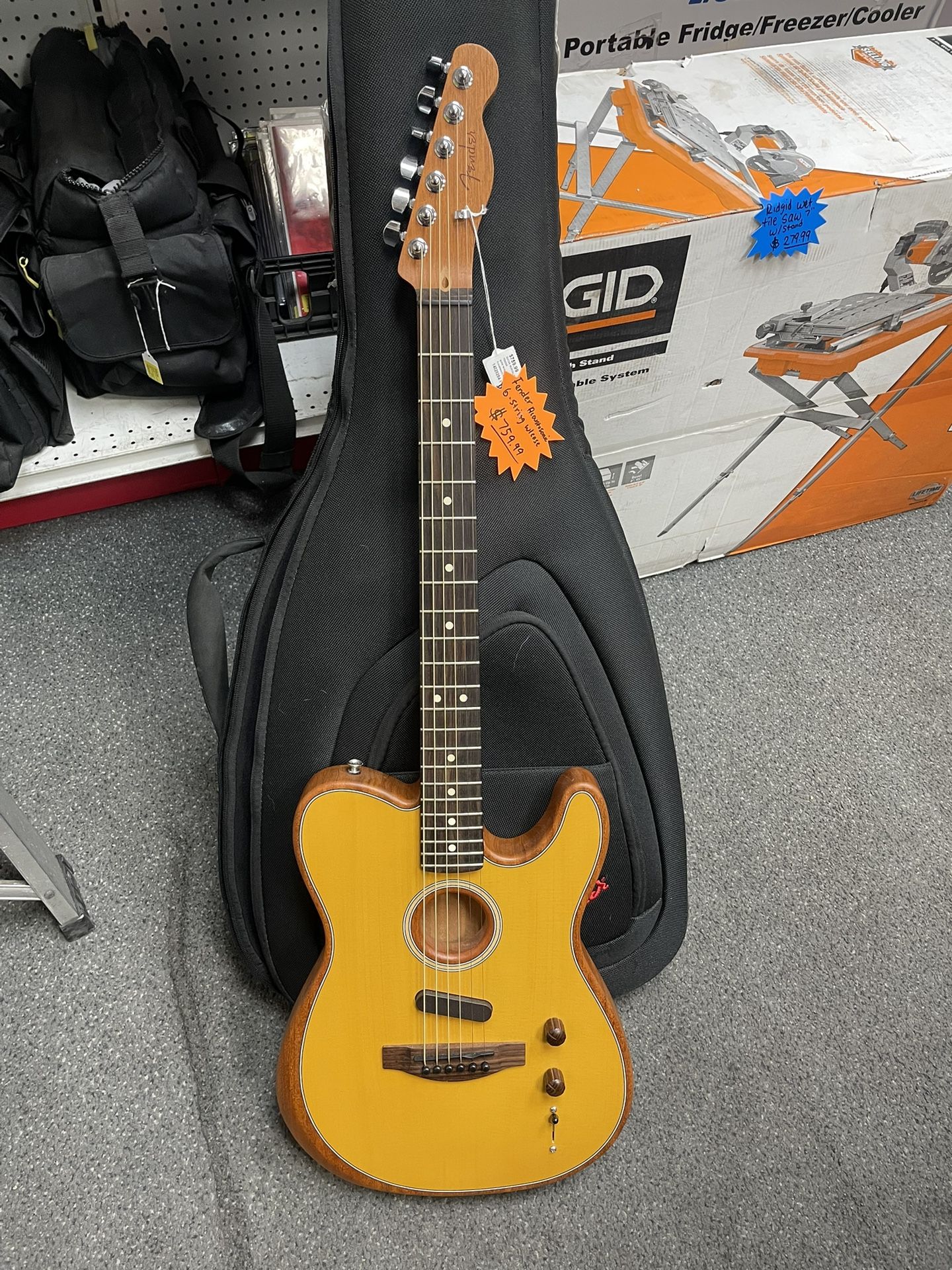 Fender Acoustasonic 6 String Guitar W Case