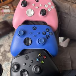 Three Xbox Controllers
