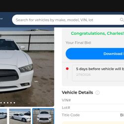 2014 Charger Runs And Drives Very Good Car