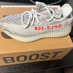 Adidas Yeezy 350 V2 Zebra Blue Tint 4.5Y New