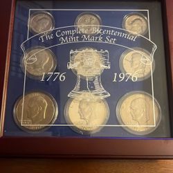 Danbury mint the complete bicentennial mint mark set 1776 to 1976 with case