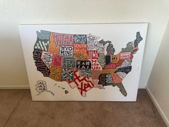 United States canvas 46x33