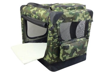 EliteField 3-Door Folding Soft Dog Crate in Camo color.