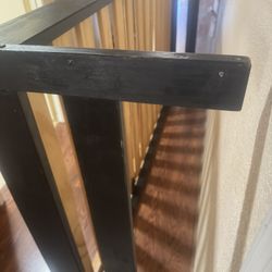 Black Wood Twin Bed Frame