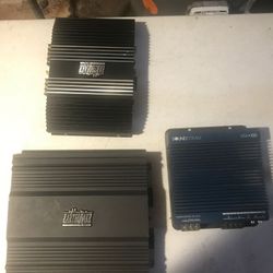 Earthquake & Soundstream amplifiers