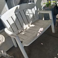 Plastic Patio Bench