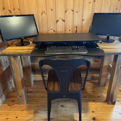 Desk - Custom Built-Rough Sawn