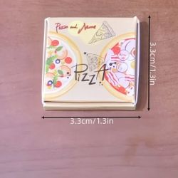 Miniature Dollhouse Pizza And Box