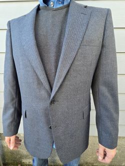 Wool Blazer Mens 44R Made In USA- Vintage Excellent Condition
