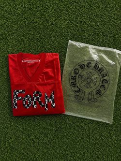 Chrome Hearts Team Form Red Jersey Long Sleeve Size M New