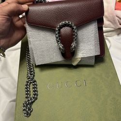 Gucci Dionysus Leather Mini Chain Shoulder Bag