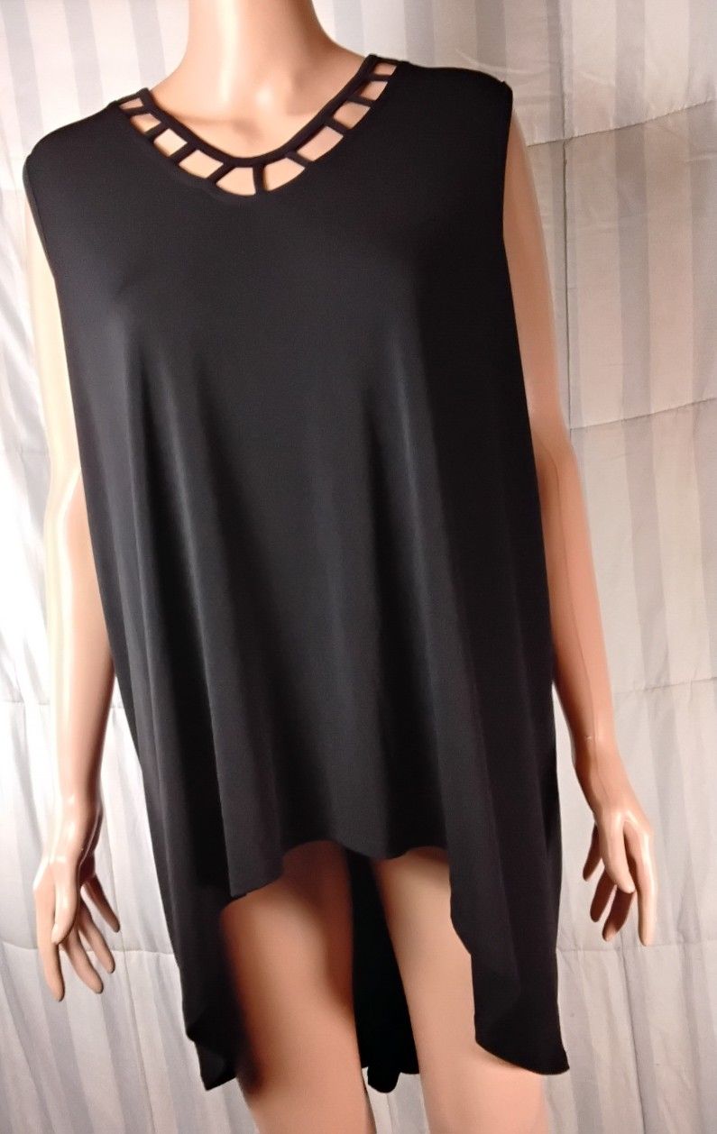 Womans Tunic Blouse Size 18/20W High Low Cato