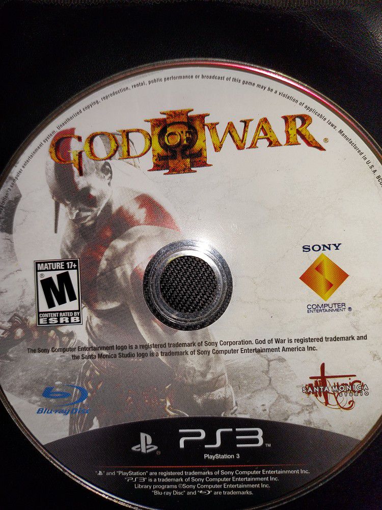 God Of War 3 Ps3 Disc Only