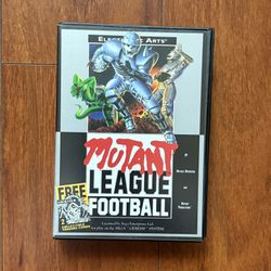 SEGA Genesis MUTANT LEAGUE FOOTBALL complete  game