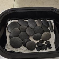 Hot Stones with Warmer 