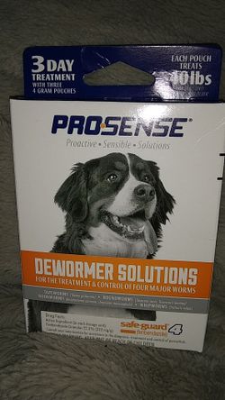 New prosense deworming treatment for dogs 40 pounds for Sale in