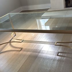 Brass Vintage Coffee Table 