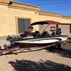 1997 Tracker Bass Boat  Fisher F17Dc