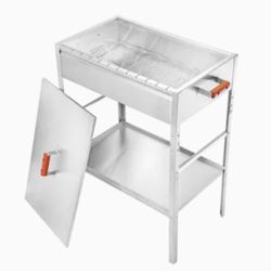 Alpine Cuisine 25-in Stainless Steel BBQ Charcoal Grill with Cover