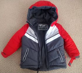 Baby Boy Winter Jacket with mittens, size 18M