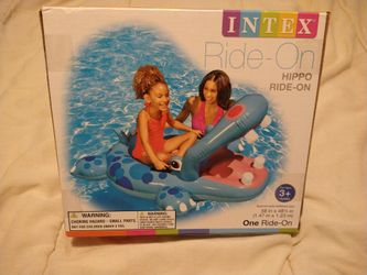 NEW NIB Intex Hippo Ride-on Pool Float Toy