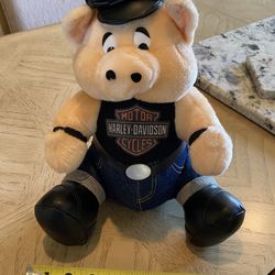 Very Nice ‘Harley PIG’ Stuffed Animal - As NEW!