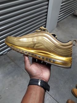 Air max 97 gold hotsell size 13