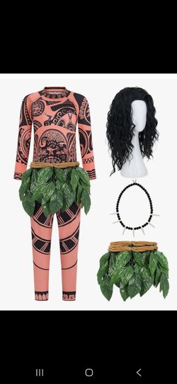 Costume 5 Pcs Maui Costume Kids Set  like for 2T/3T toddler New Price Firm  Corona92879