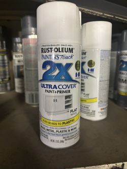 6‐Pack of 12 oz Rust‐Oleum 334048 Painter's Touch 2X Gloss White Ultra Cover Paint + Primer Spray Paint, Gloss