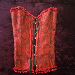 Red adjustable Corset 